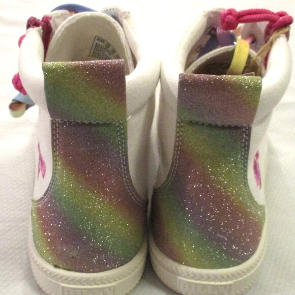 🎈 $20 Today - BILLY WHITE RAINBOW SNEAKERS BIG GIRLS SZ 5 – NWT 🎈 - Picture 9 of 11